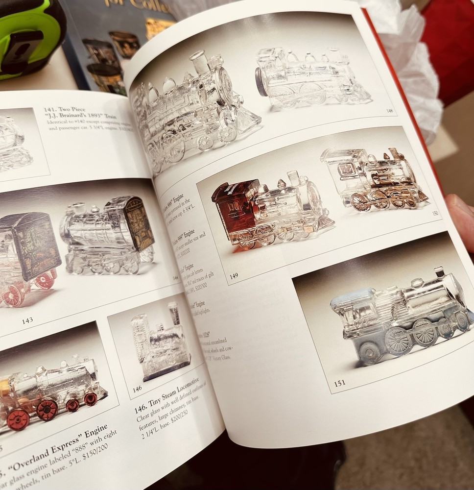 Glass Candy Containers And Book