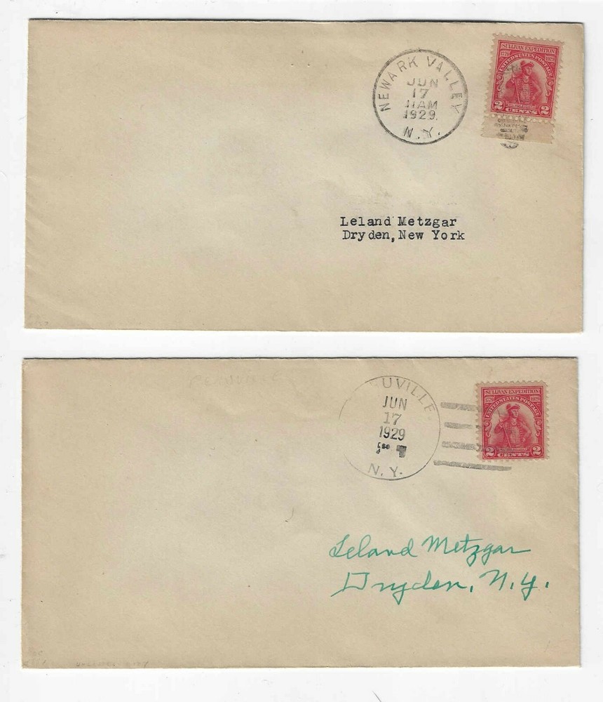 FDC's # 657 Sullivan Expedition-- 5x unofficial cxls