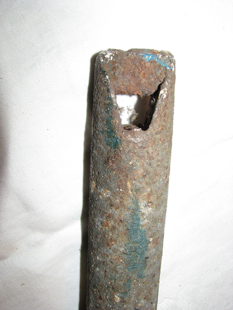 Single Antique Iron Window Weight 12" Long