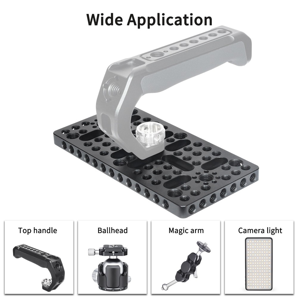 Multi-Function Mounting Plate Cheese Plate W/1/4" 3/8" Thread for Camera Tripod