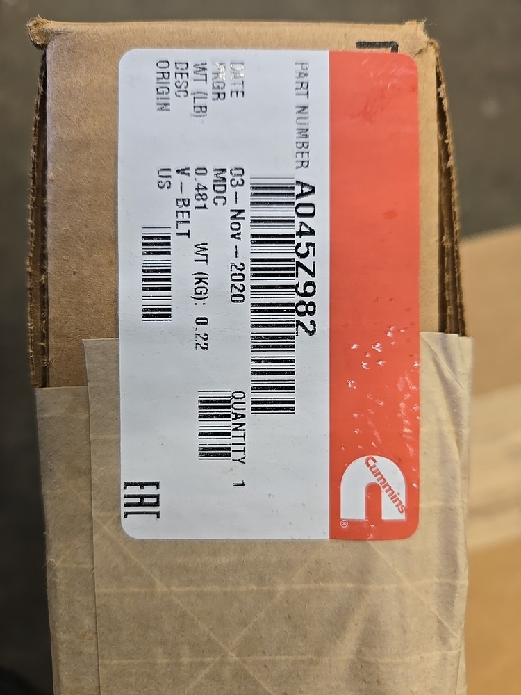 Genuine Cummins V Belt A045Z982.