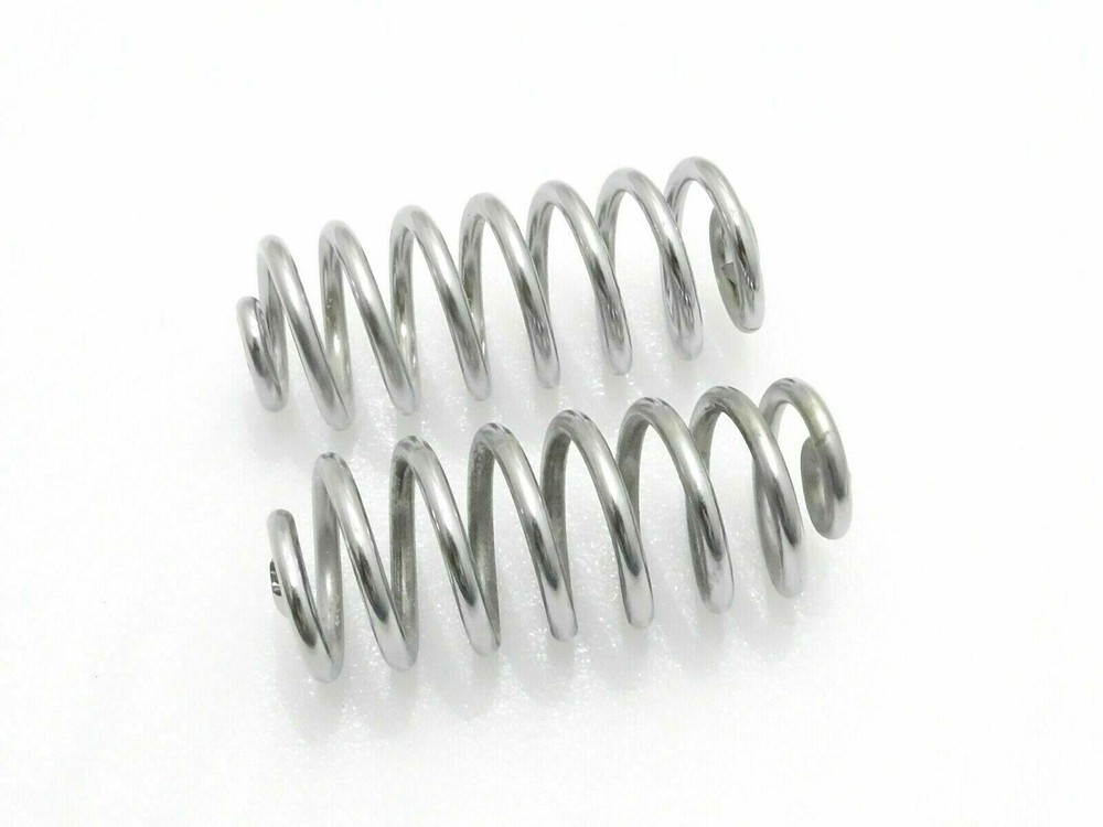 Front Saddle Seat Springs Chrome Pair Motorbikes