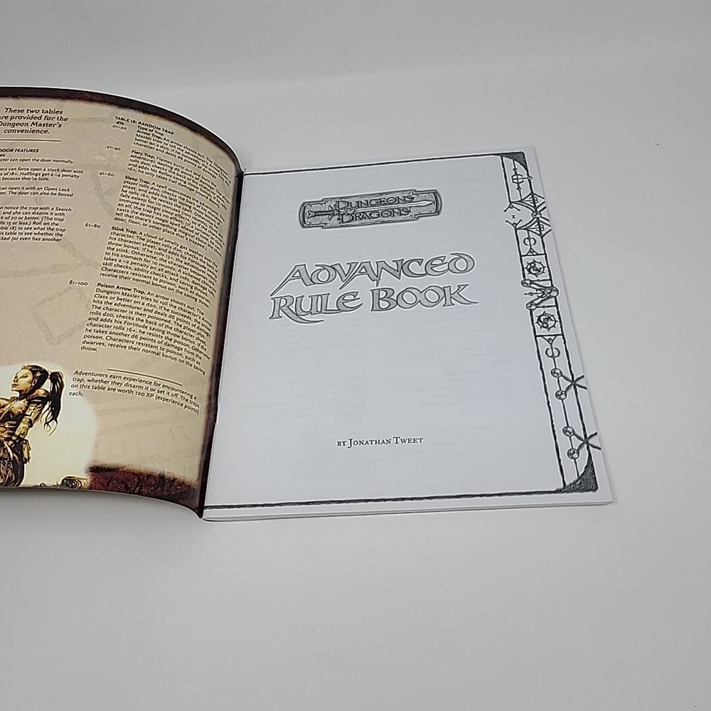 Dungeons & Dragons Advanced Rule Book Replacement Parts 2004 RPG Wizards