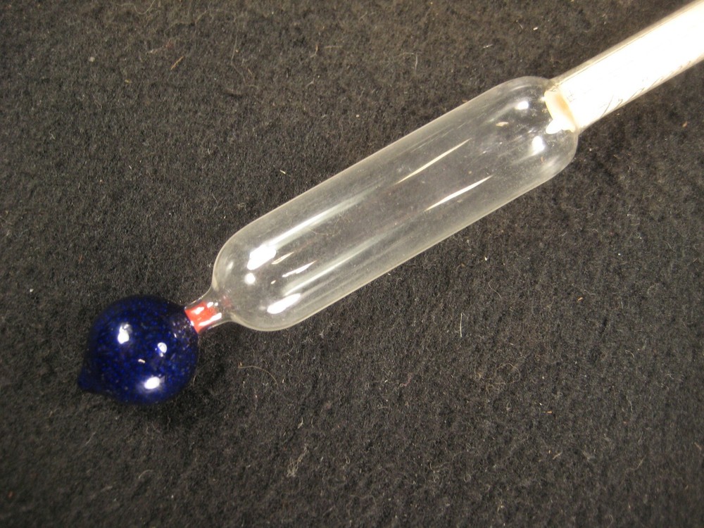 ANTIQUE BLOWN GLASS GERMAN HYDROMETER ARAOMETER