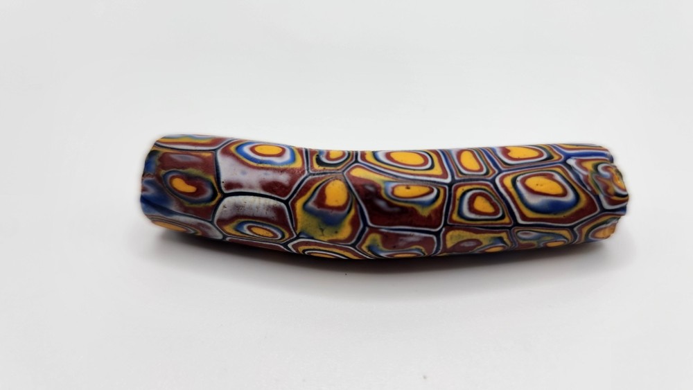 African Trade Bead Elbow Millefiori