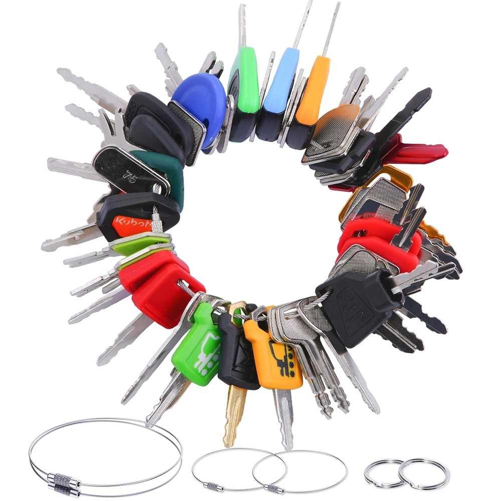 Contractor Heavy Equipment Ignition Master Key Set, 48 Construction Switch Start