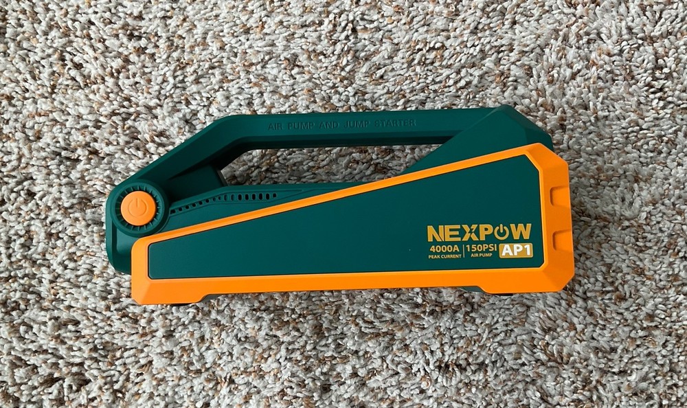 Nexpow AP1 Jump Starter Air Compressor, Black 12V 4000A