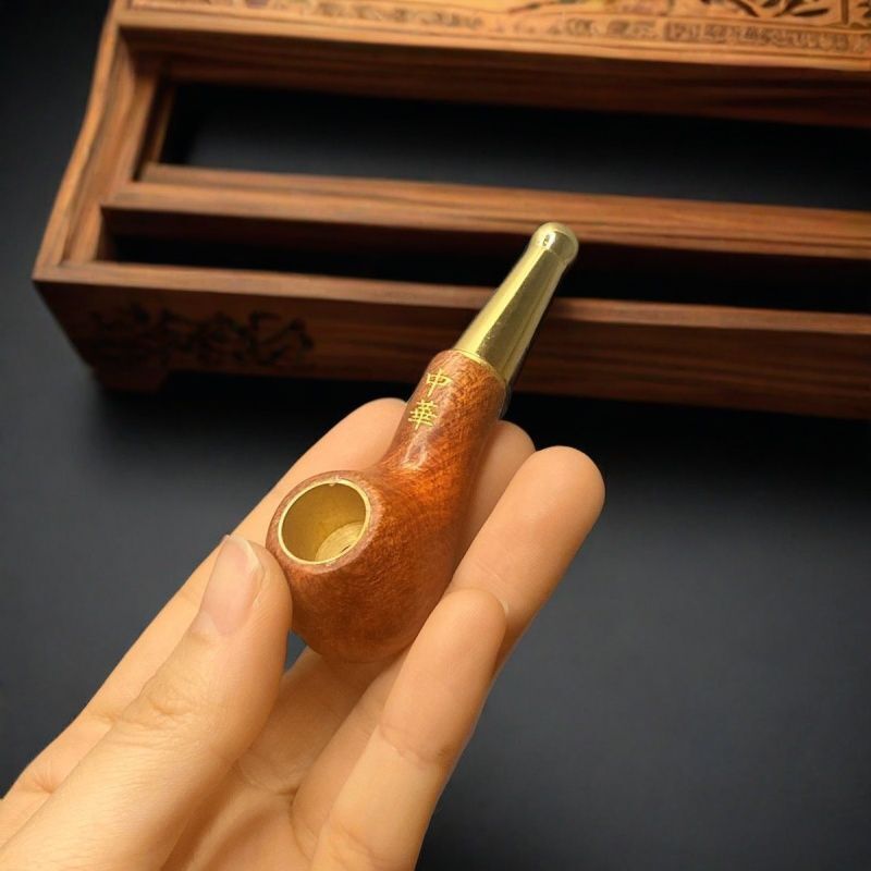 All Solid Wood Pipe Pipe Portable Small Solid Wood Mini Smoking Pot Pipe