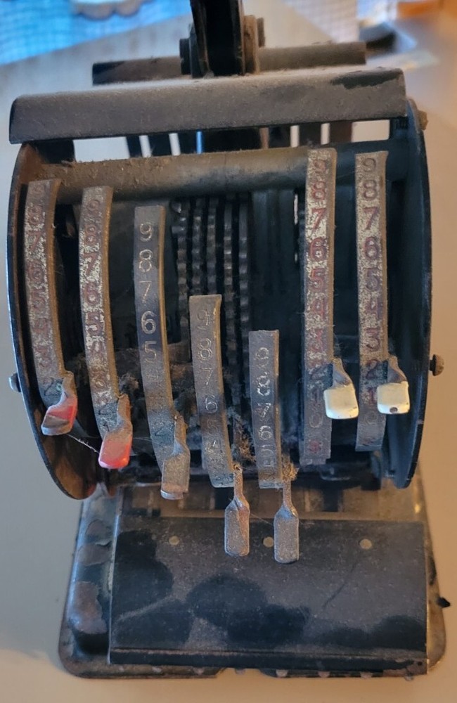 vintage check writing machine