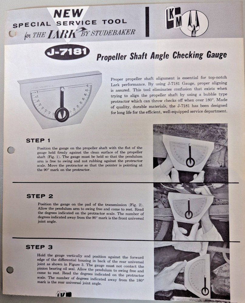 Studebaker Accessory Driveshaft Angle Flyer
