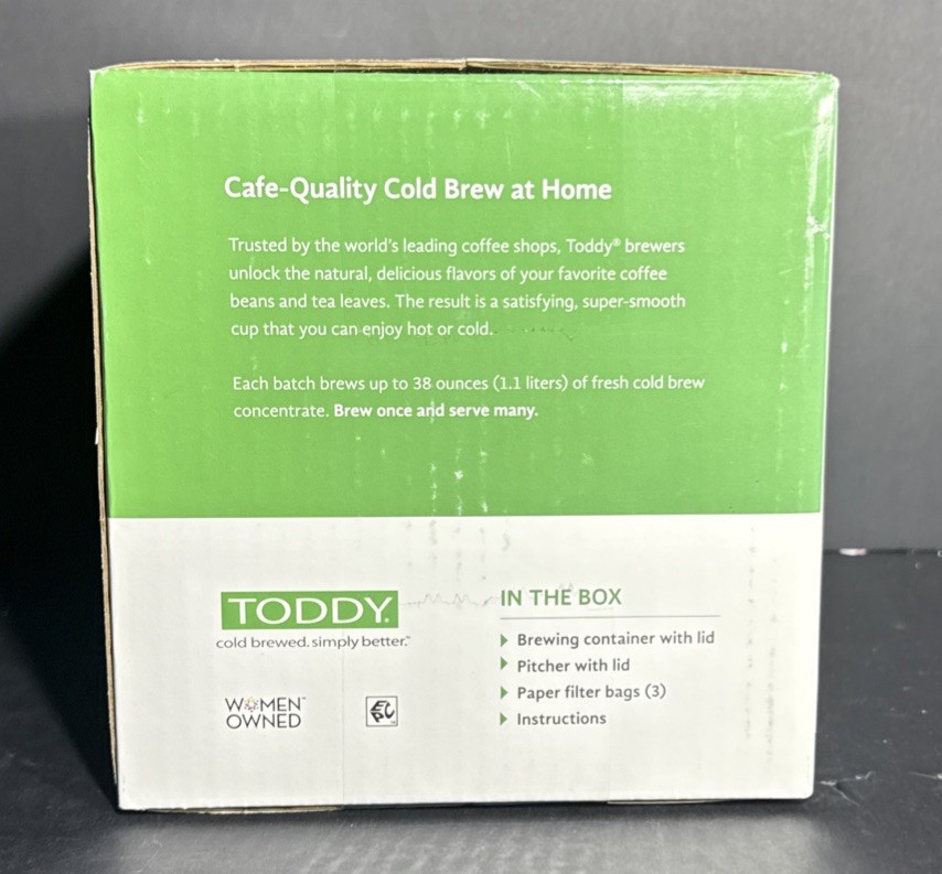 Toddy Essential Brewer Cold Brew Coffee Maker - New