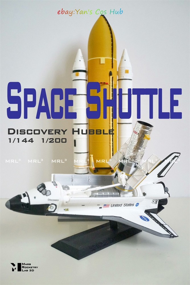 1:200 Space Shuttle Discovery / Hubble 3D Printed Model