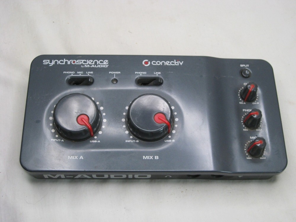 synchroscience M-AUDIO conectiv audio dj interface base unit only