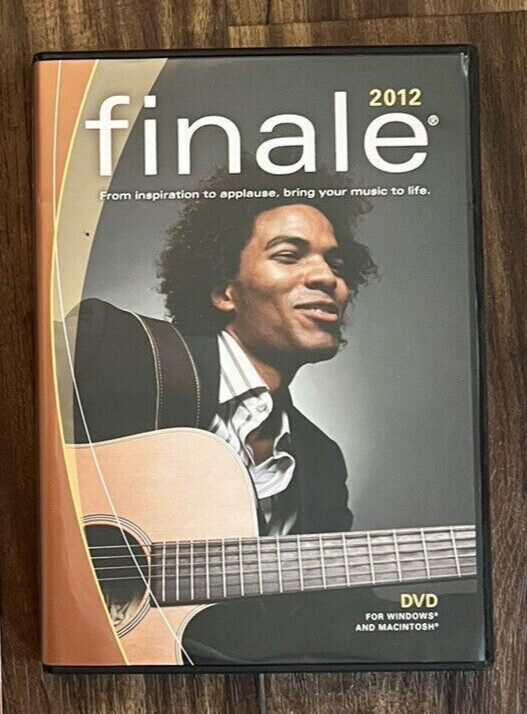 MakeMusic Finale 2012 Music Notation for Windows & Mac DVD - Read Description!