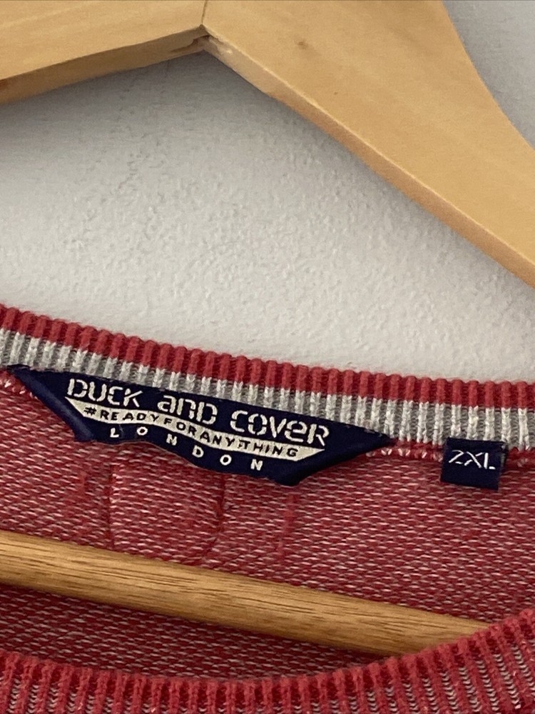 Duck & Cover Jumper 2xl Red Men’s Pullover