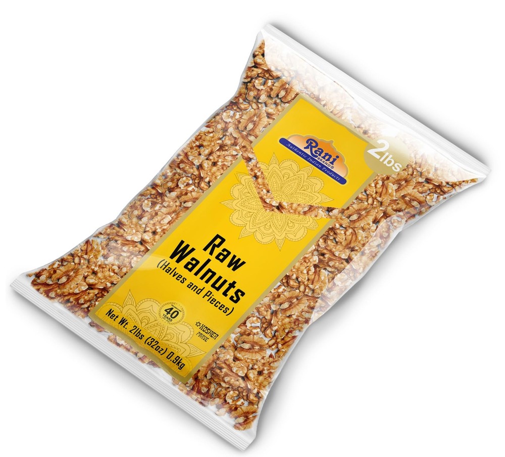 Rani Raw Walnuts, Halves and Pieces 32oz (2lbs) 908g