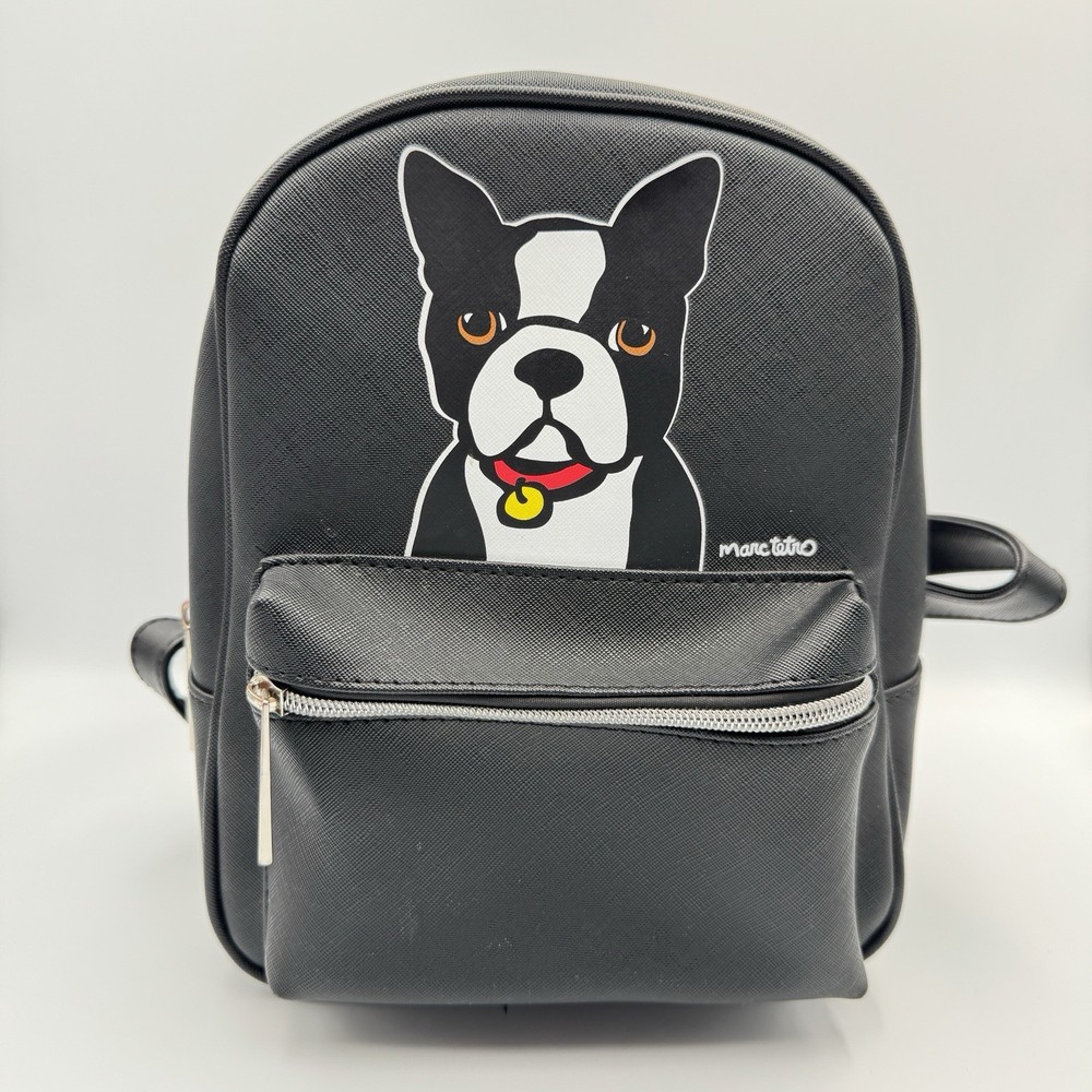 Marc Tetro Black Boston Terrier Mini Backpack