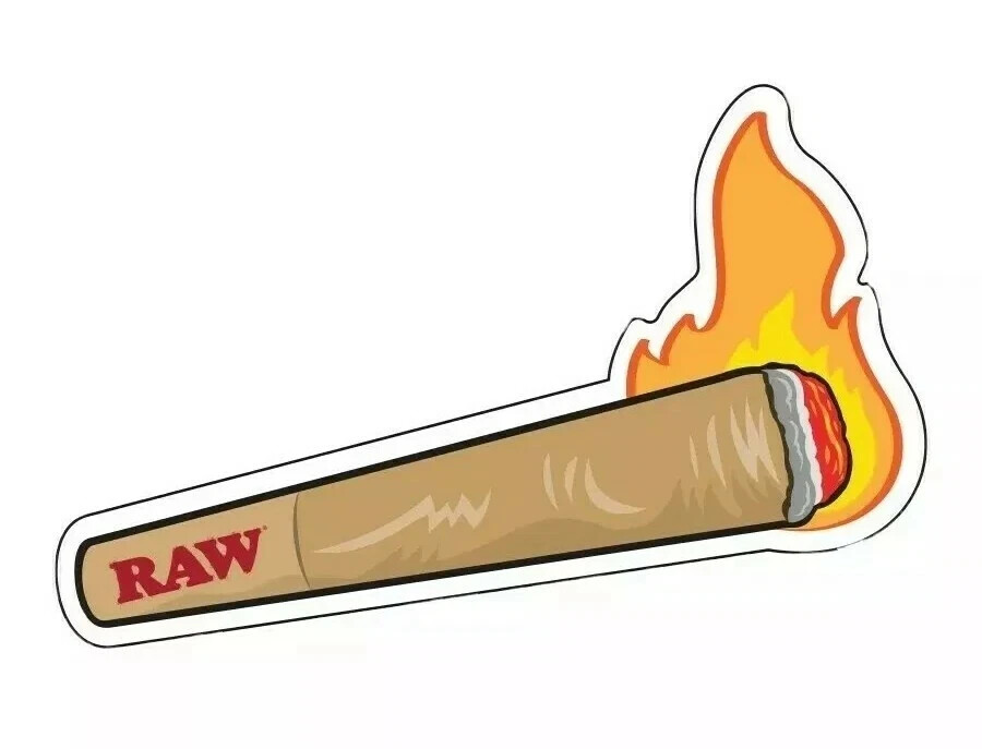 RAW Rolling Papers Sticker 5-Pack Authentic RAWthentic Vinyl Sticker Collection