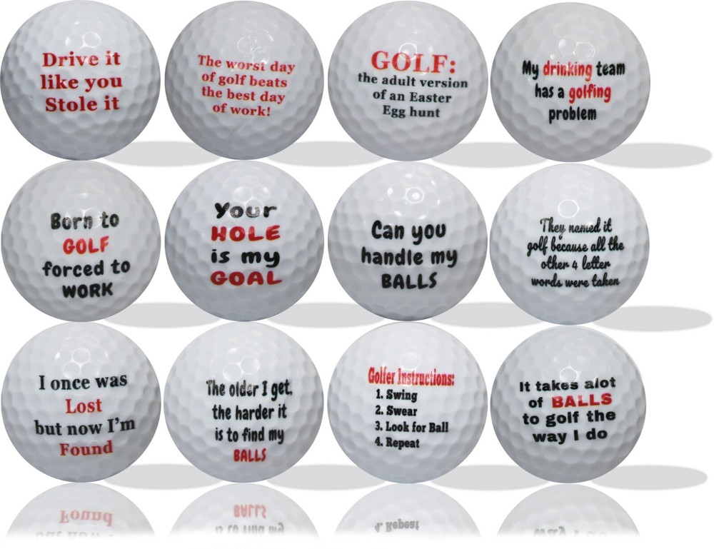 Golf Humor Golf Balls 12 pack - Perfect Gift Idea!
