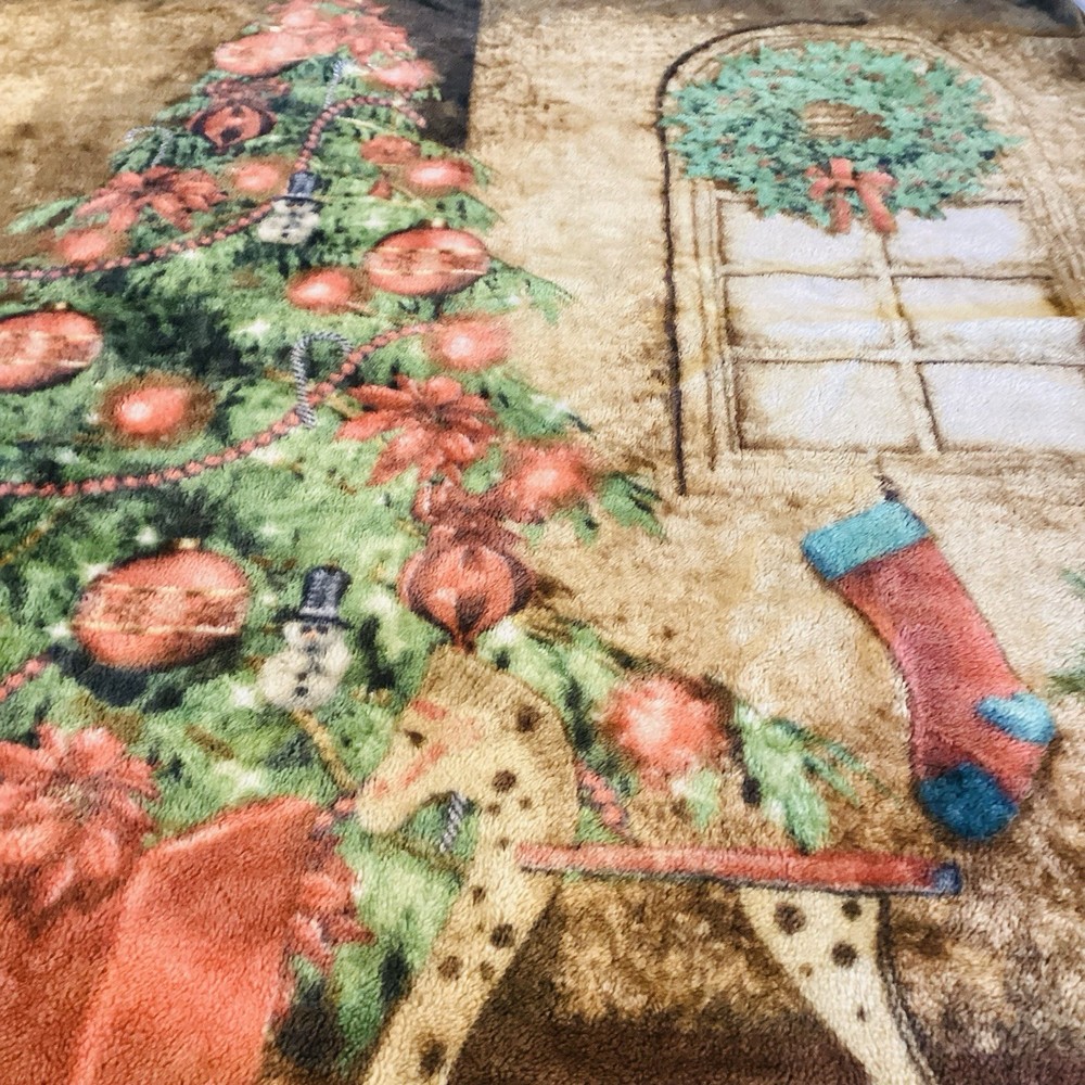 Throw Blanket Christmas Tree Star ,60x47 Soft