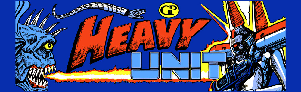 Heavy Unit Arcade Marquee 26" x 8"