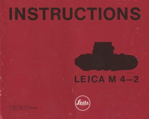 Leica M 4-2 Instruction Manual