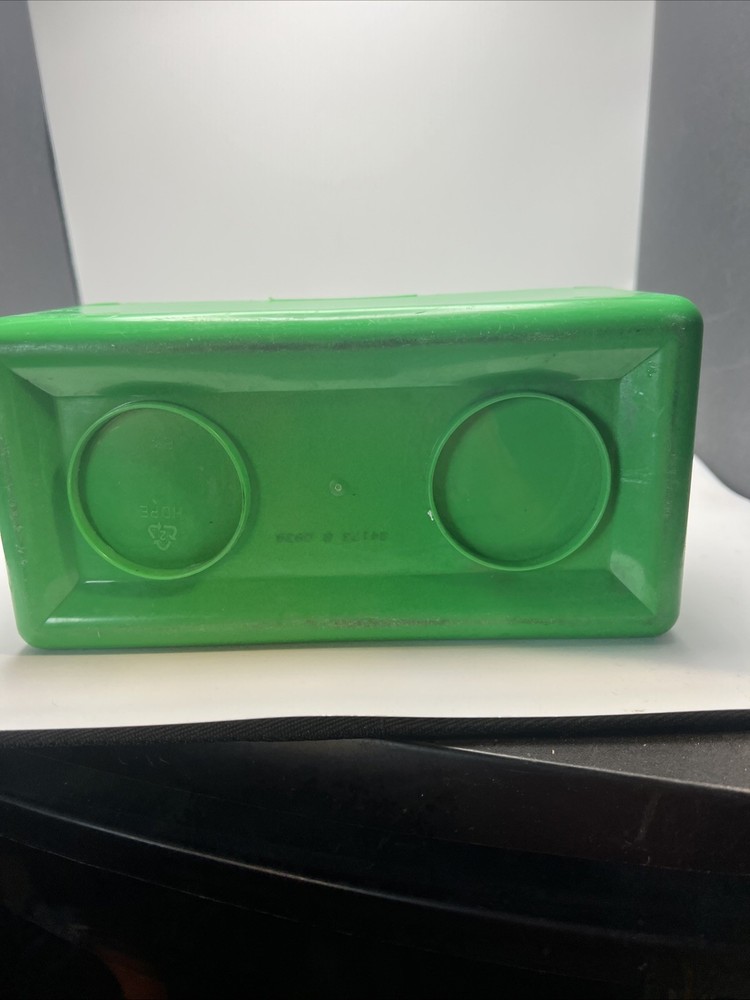 Vintage Chubs Baby Wipes Lego Stackable Storage Container Green
