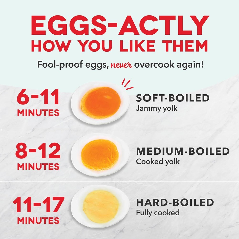 Dash Rapid Egg Cooker, 7 Eggs, BPA-Free, Black