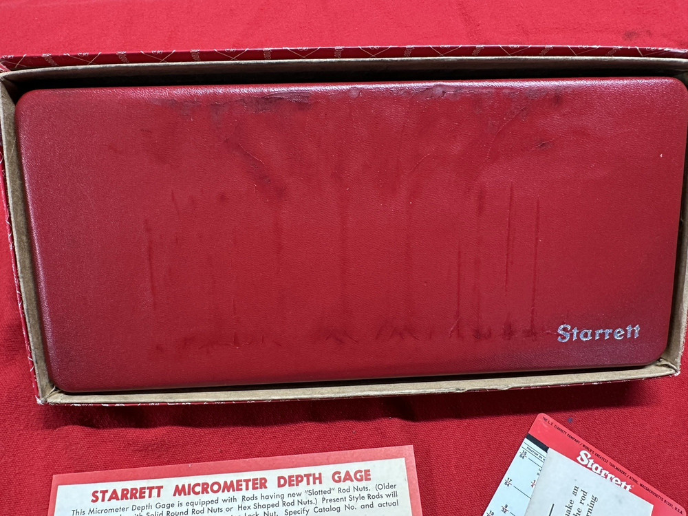 Starrett Depth Micrometer, No.445B-6RL 0”-6” Range *Unused?*