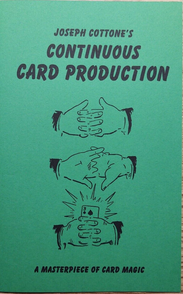 Joseph Cottone's Continuous Card Production