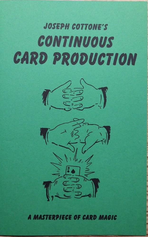 Joseph Cottone's Continuous Card Production