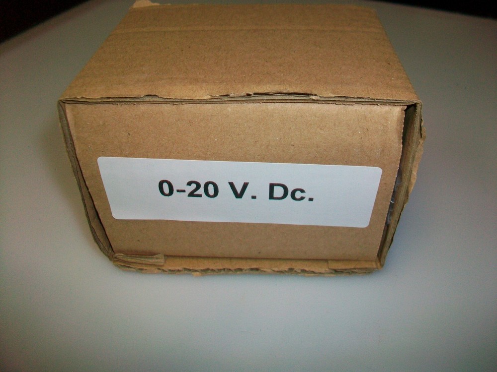 0-20 V. Dc. Panel METER NEW 4" X 3 1/2"