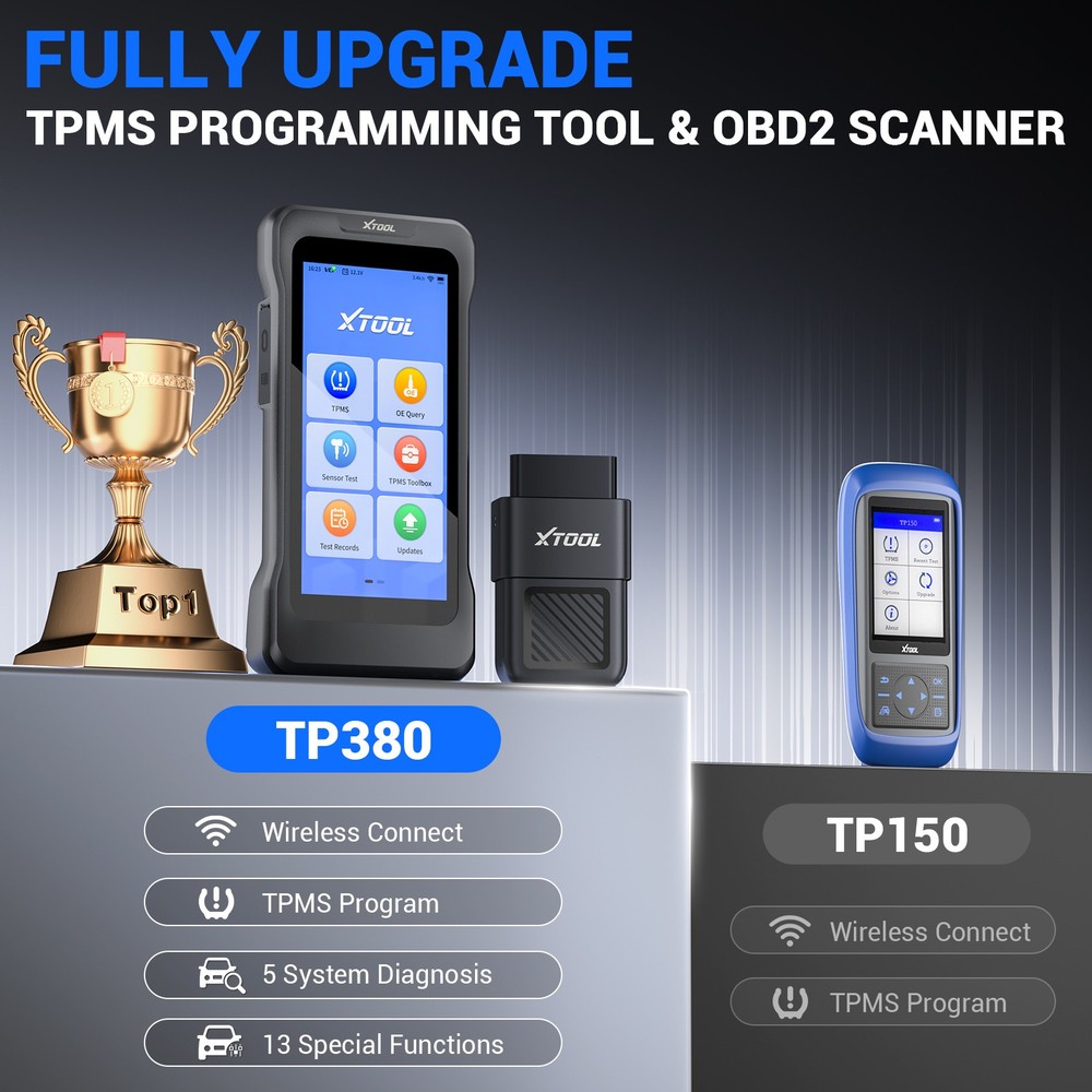 XTOOL TP380 TPMS Relearn Reset Activate TS100 Programming 4 System Diagnostic