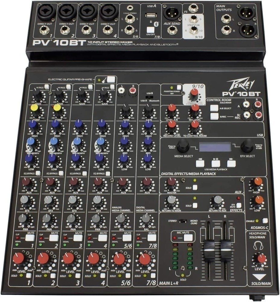 Peavey PV 10 BT Compact Mixer with Bluetooth