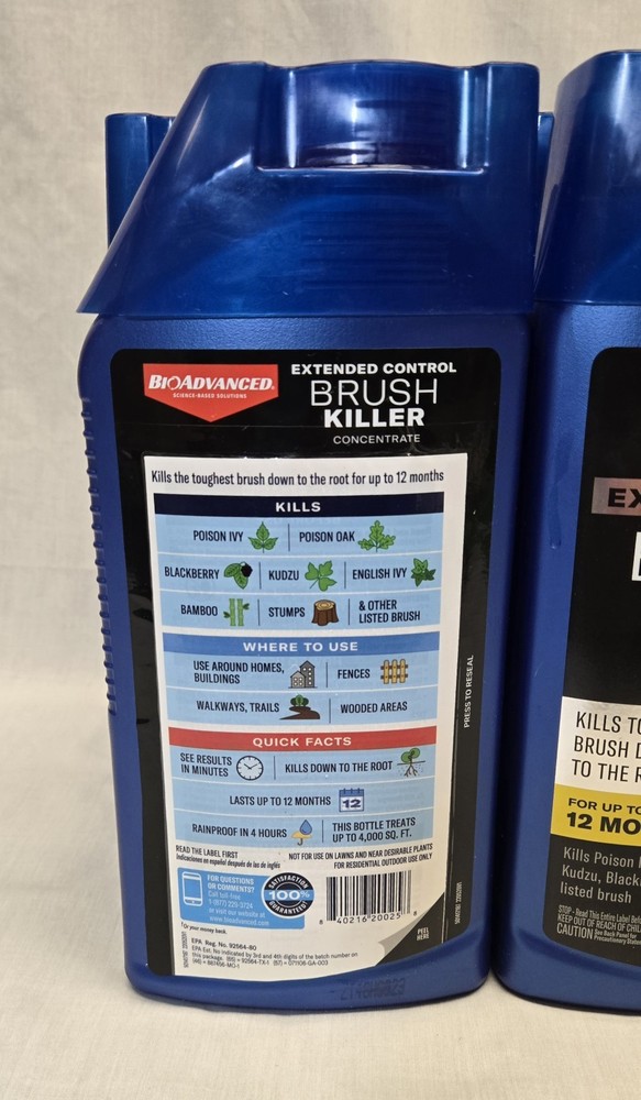 8 Pack: BioAdvanced Brush Killer Extended Control Concentrate Kudzu Ivy 32 oz