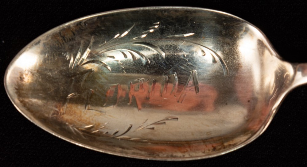 Sterling Spoon Souvenir FLORIDA Crest Enamel Wallace