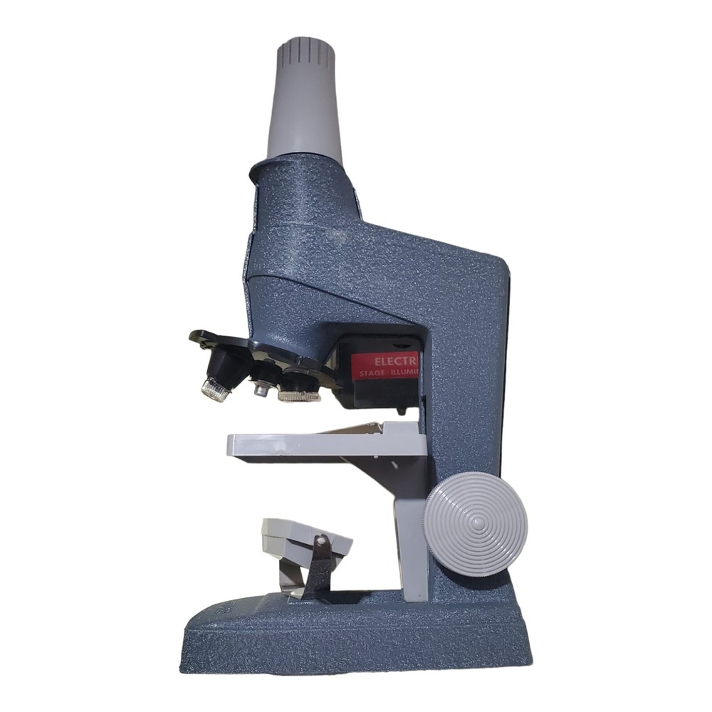 Vintage SKILCRAFT MICROSCOPE LAB set Meta Case 450 power