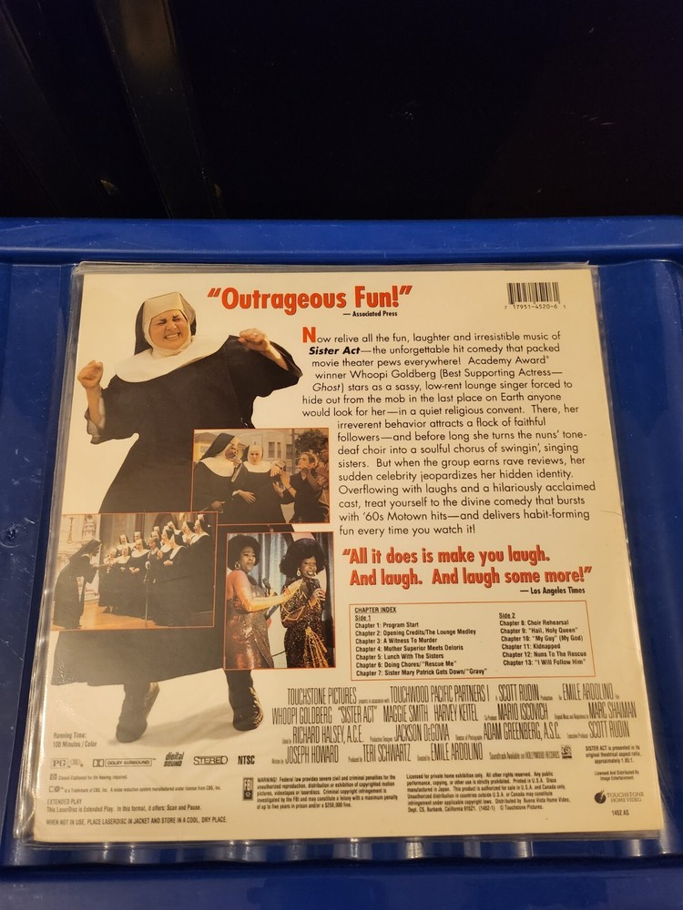 Sister Act Laserdisc