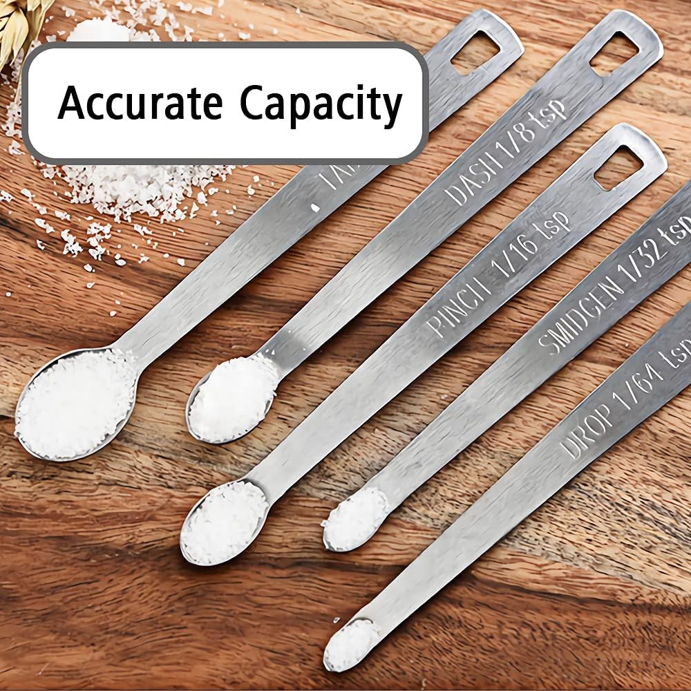 2PCS 1/64 Teaspoon(1/64tsp, 0.08ml, Drop) Single Tiny Measuring Spoon, Small
