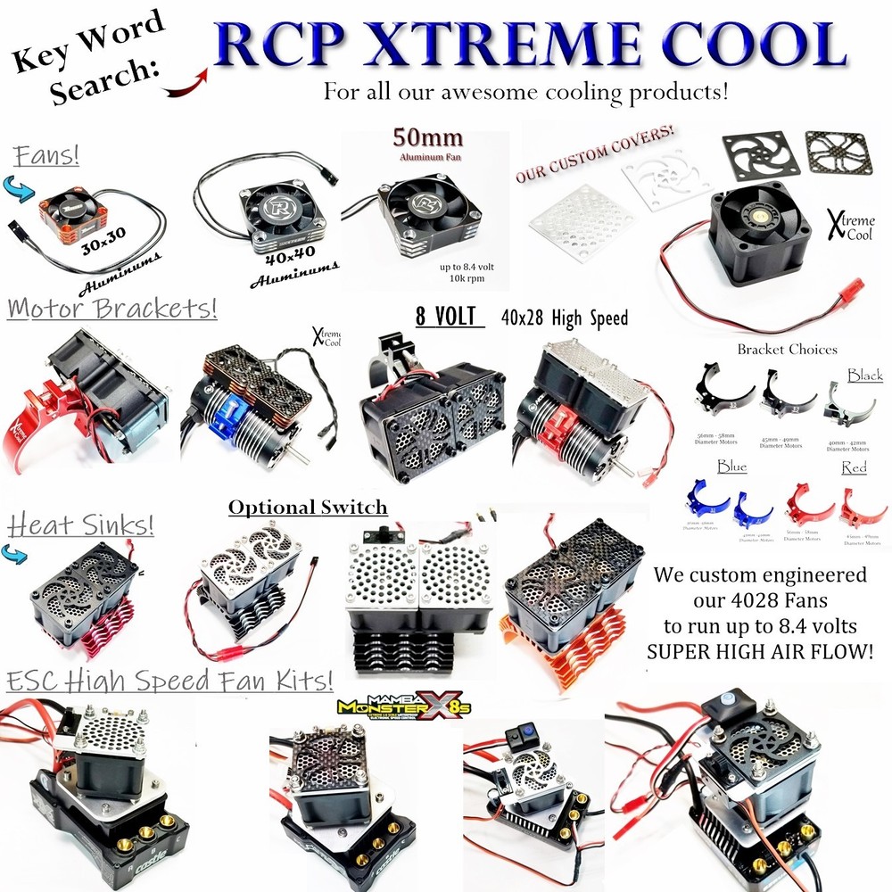 RCP Xtreme Cool Hobbywing Max 8 Ultimate Accessory Switch Plate System