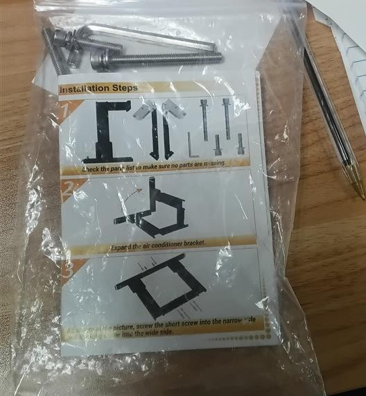 Adjustable Window Air Conditioner Support Bracket only