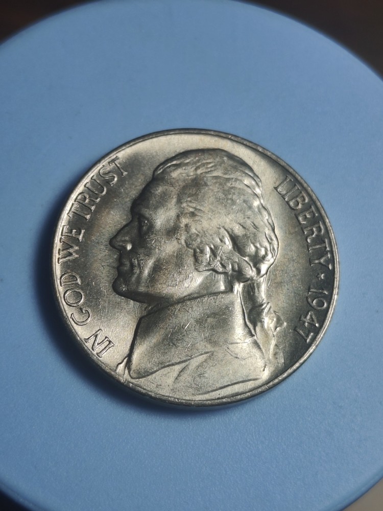 1947 S Jefferson Nickel #215