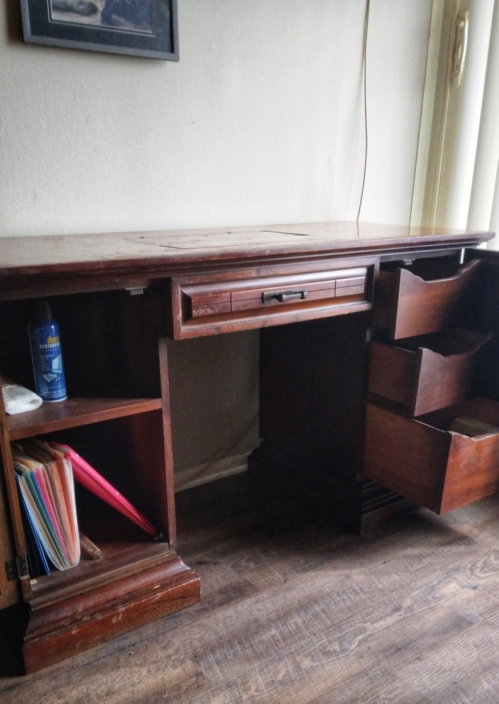 Antique, Solid Cherry Sewing Desk