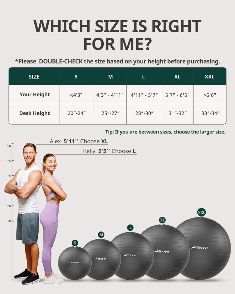 Versatile Exercise Ball with Quick Pump – Perfect for Core Strength & Stability