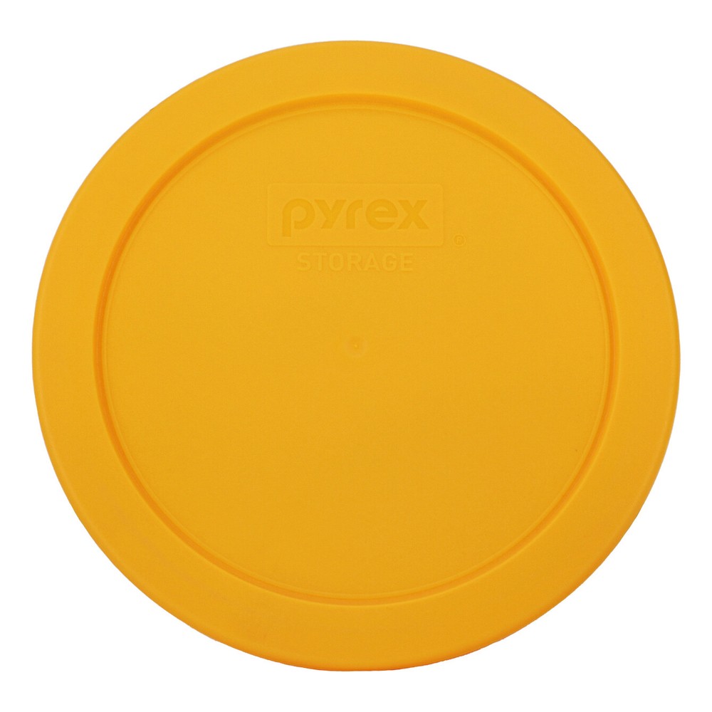 Pyrex 7201-PC 4-Cup Lemondrop Yellow Food Storage Replacement Lid (4-Pack)