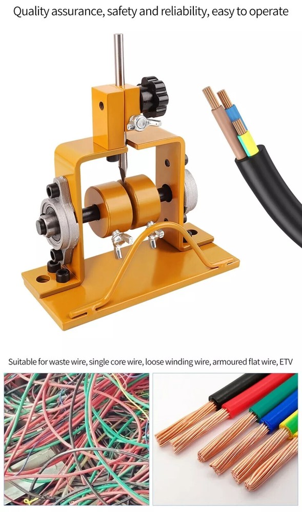Cable Stripper Copper Wire Stripper Stripping Machine Copper Recycle Tool Manual