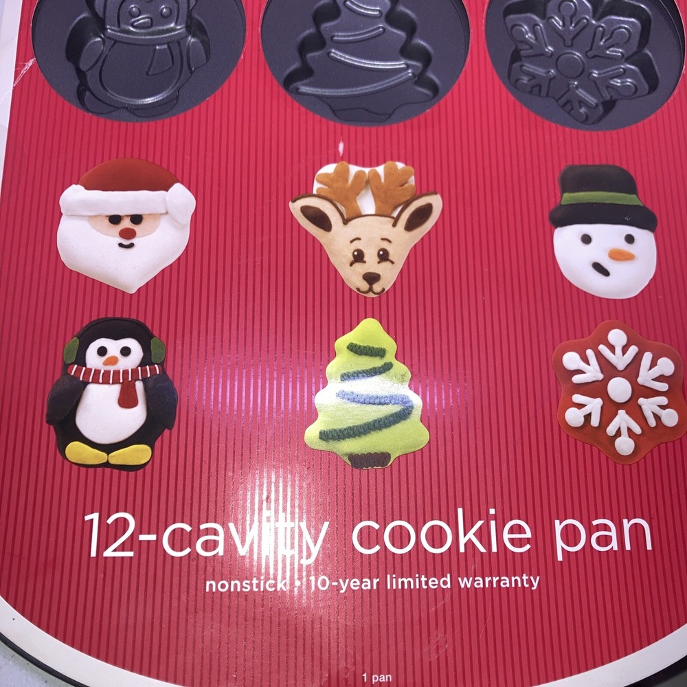 12 Cavity Cookie Pan New