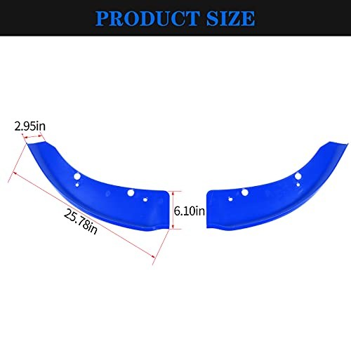 Front Bumper Lip Splitter Protector Front Shovel for 2015-2021 Dodge blue