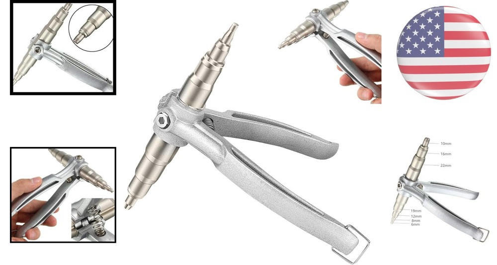 Effortless Copper Pipe Expander Tool - Easy Push-Button for 1/4" to 7/8" Tubes