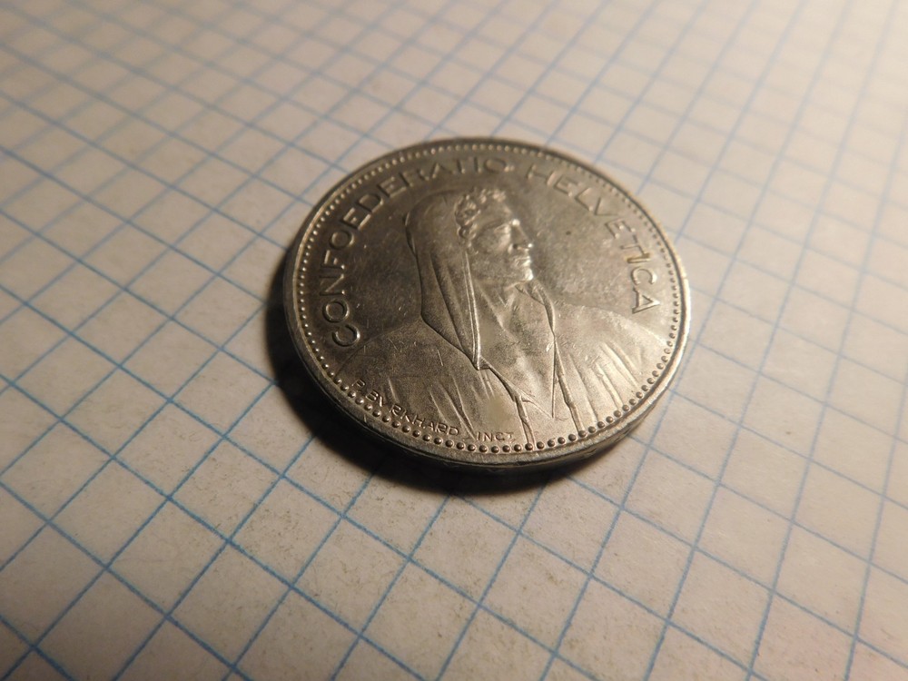 switzerland 5 francs 1984 # 460